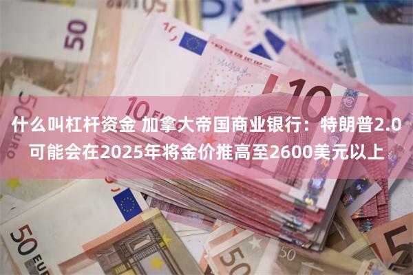 什么叫杠杆资金 加拿大帝国商业银行：特朗普2.0可能会在2025年将金价推高至2600美元以上