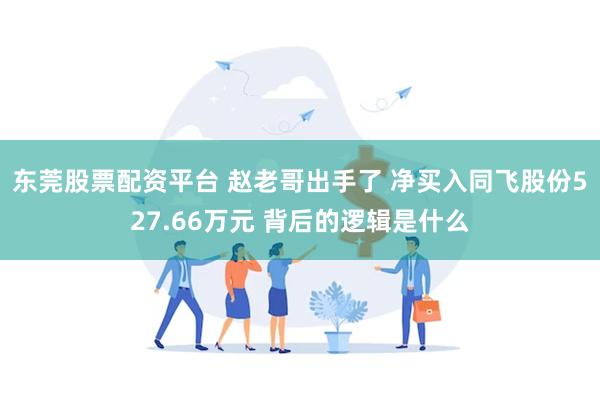 东莞股票配资平台 赵老哥出手了 净买入同飞股份527.66万元 背后的逻辑是什么