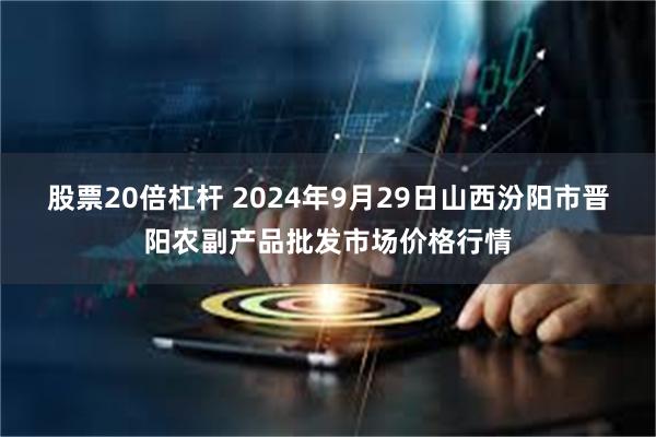 股票20倍杠杆 2024年9月29日山西汾阳市晋阳农副产品批发市场价格行情