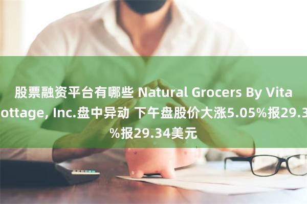 股票融资平台有哪些 Natural Grocers By Vitamin Cottage, Inc.盘中异动 下午盘股价大涨5.05%报29.34美元